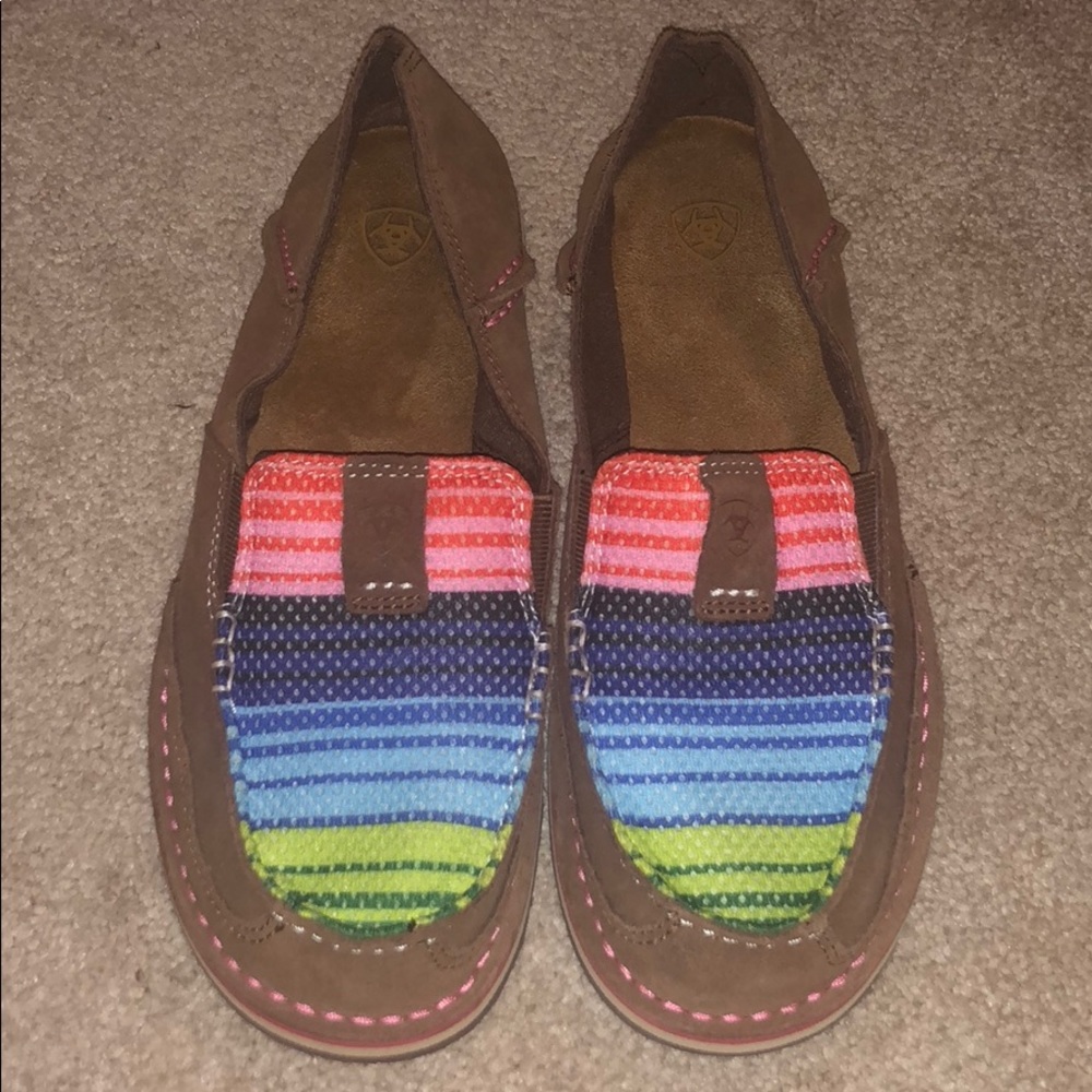 Ariat slip ons rainbow